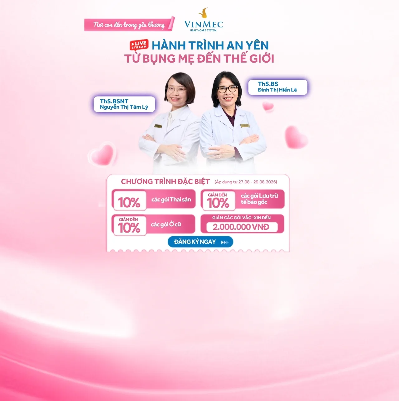 Chủ động chăm sóc trọn vẹn yêu thương — Giảm 10% khám sức khoẻ tổng quát